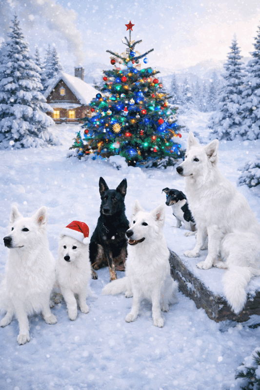 Schöne Weihnachten im Schnee